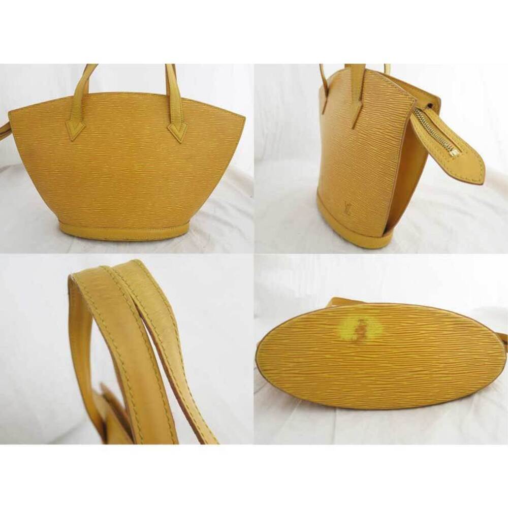 Louis Vuitton leather Epi See Saint yellow shoulder bag Jacques handbag